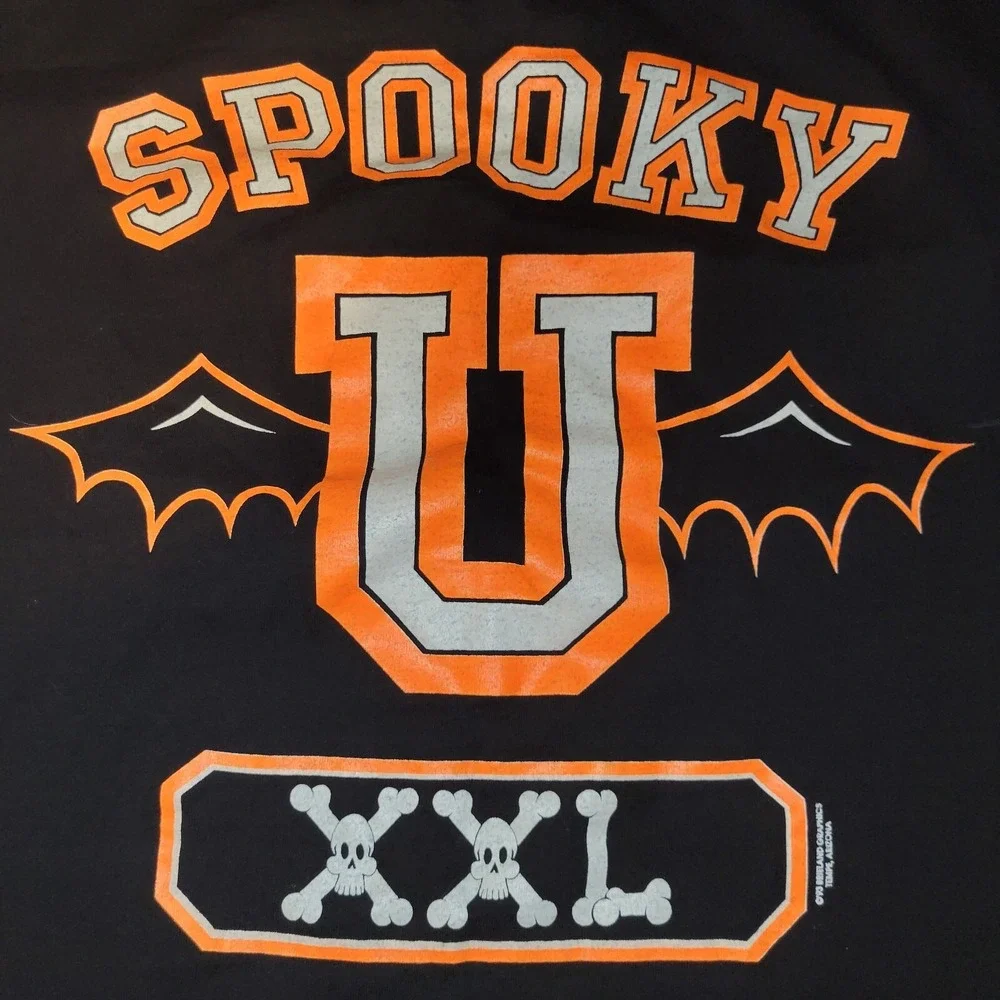 Vintage‎ 1993 Spooky U Short Sleeve T-Shirt Men's Size Large Murina Made In USA